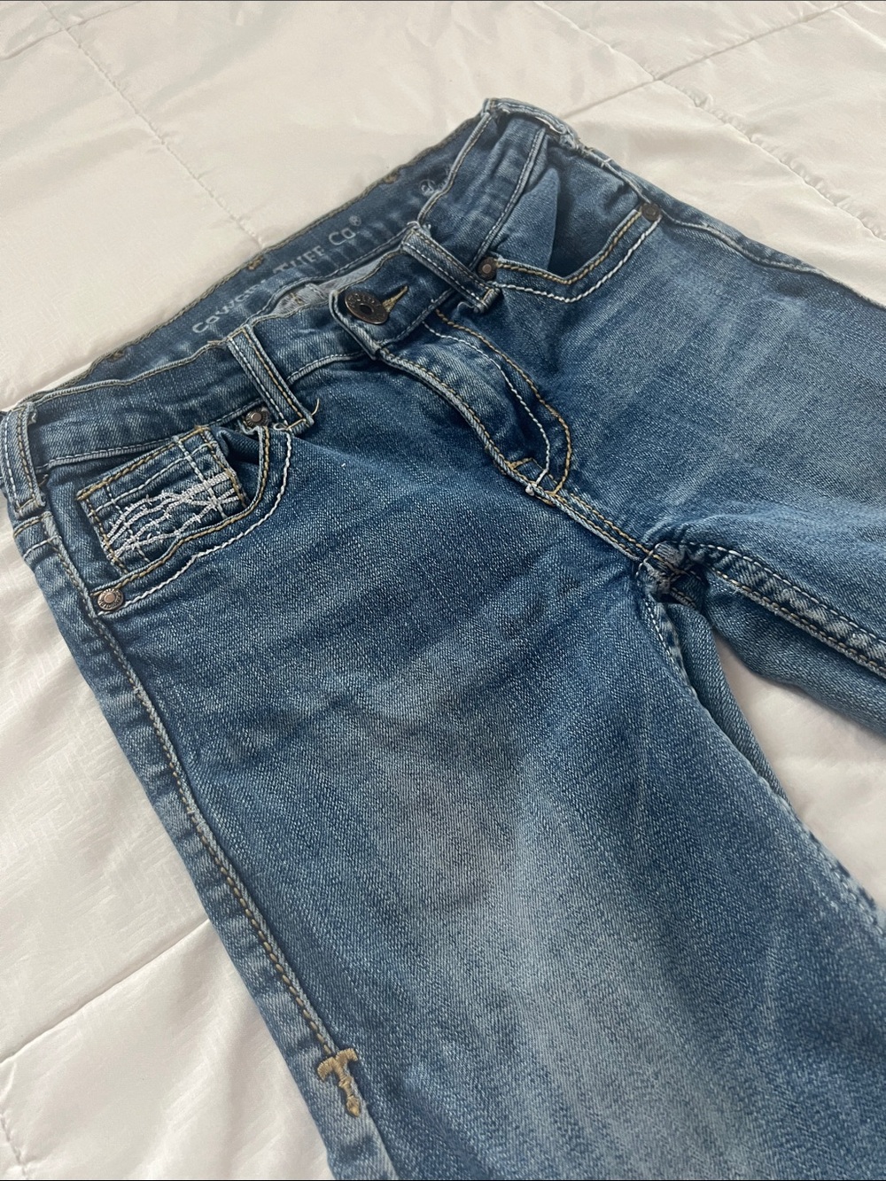 Cowgirl Tuff Girl's Bootcut Blue Denim Jeans